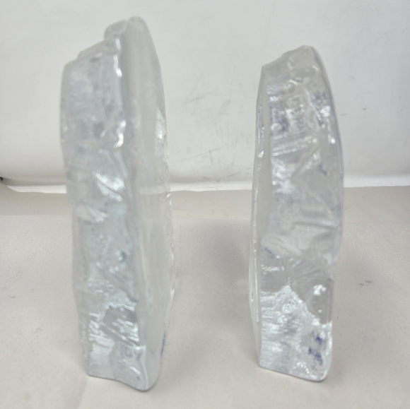 Paul Isling Crystal Glass Artwork Set Man & Women Playing On Golf Course Nybro - Picture 9 of 12